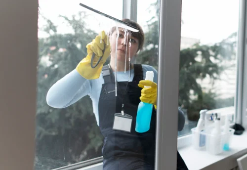 Nettoyage de vitres intérieures et extérieures à la Motte